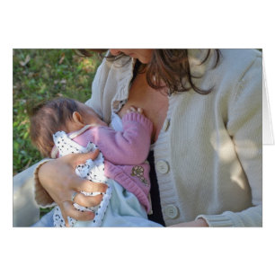 Cartão Amamentação da mulher