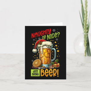 Cartão Amante da Cerveja de Natal