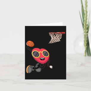Cartão Amante de Basquete Aro de Amor Dia dos Namorados