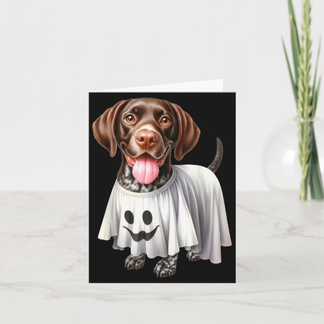 Cartão Amante de Cachorro Pointer Alemão de Pelo Curto Fa (Frente)