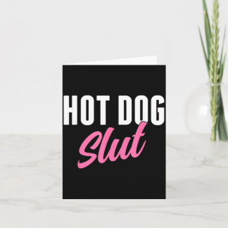 Cartão Amante de Cachorro Quente Engraçado Humor de Cacho