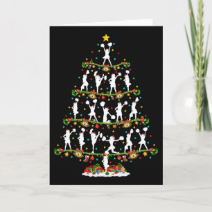 Cartão Amante de Cheerleading Natal Papai Noel Cheerleadi