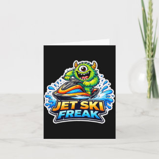 Cartão Amante de jet ski jetski engraçado dono de scooter