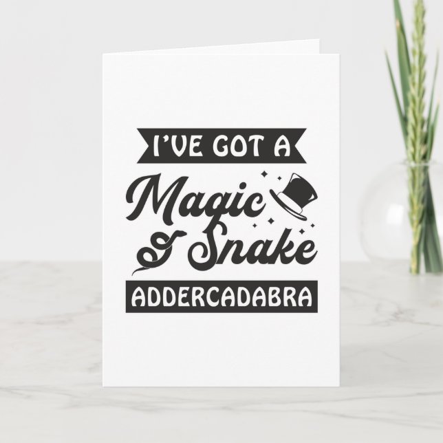 Cartão Amante de os animais Cobra (Frente)