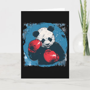 Cartão Amante de Panda de Boxe Luvas de Boxe Kickboxing E