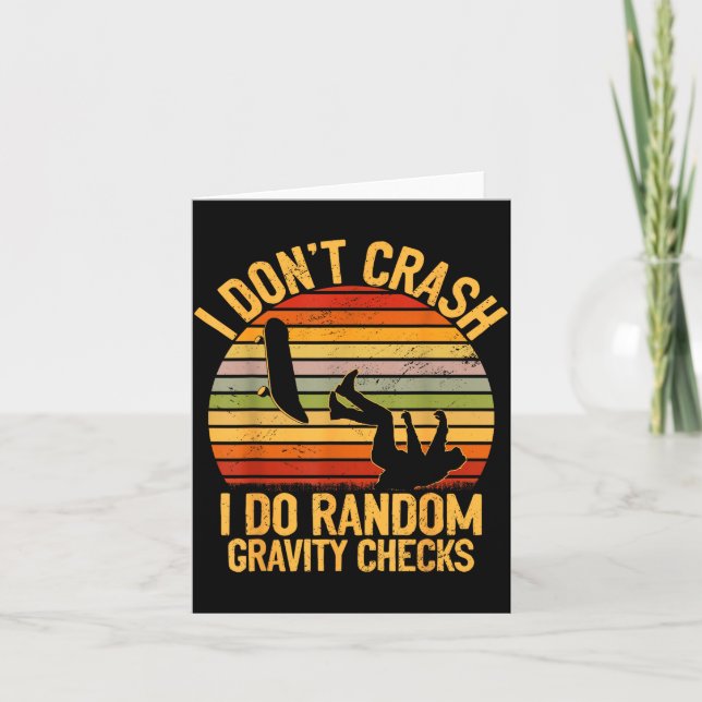 Cartão Amante de Skate Legal Homens Mulheres Crianças Ska (Frente)