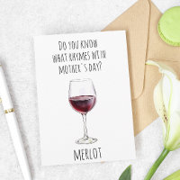 Amante de Vinho Tinto Dia das Mães Merlot