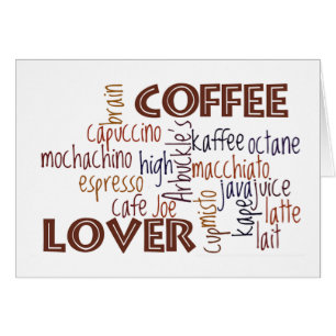 Cartão Amante do café