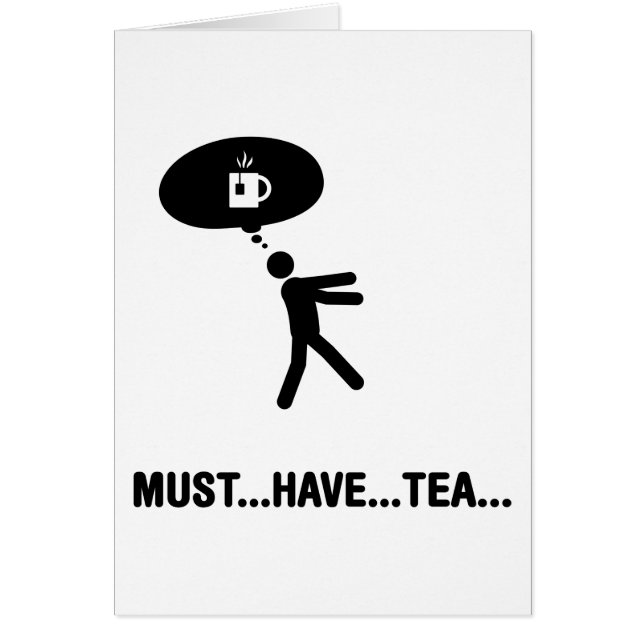 Cartão Amante do chá (Frente)