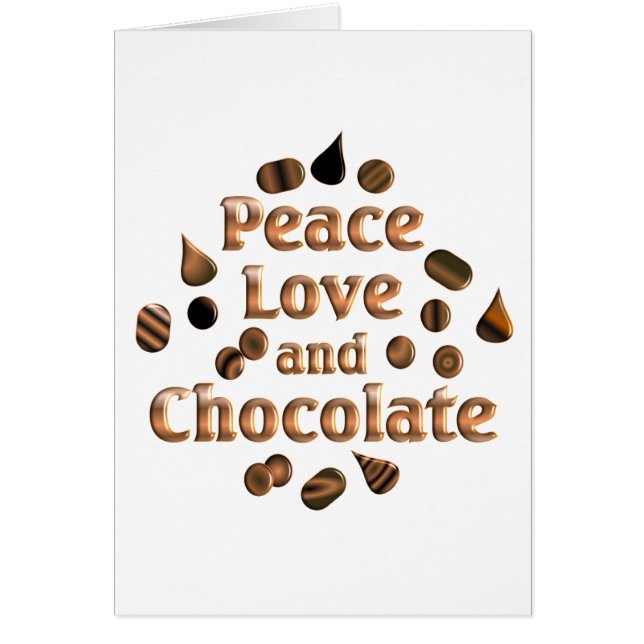 Cartão Amante do chocolate (Frente)