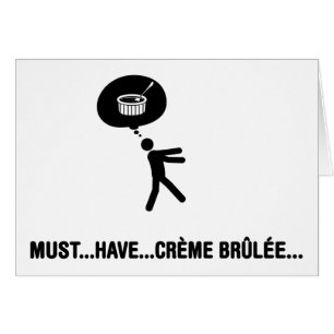 Cartão Amante do creme brulée