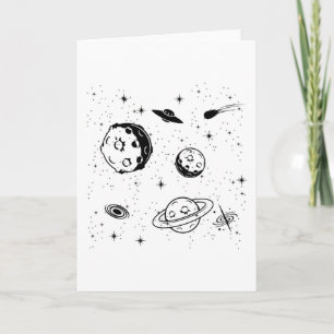 Cartão Amante do Espaço Astronomia Adulto Hobby Espaço Si