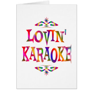 Cartão Amante do karaoke