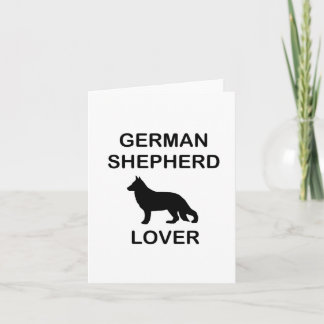 Cartão amante do pastor alemão