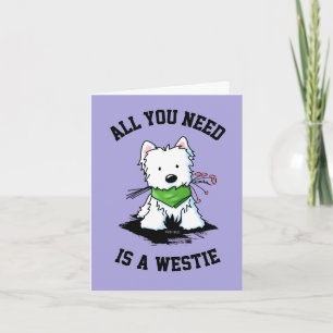 Cartão Amante do Westie 