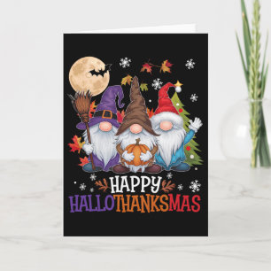 Cartão Amante dos Gnomos Dia das Bruxas Natal Feliz Hallo