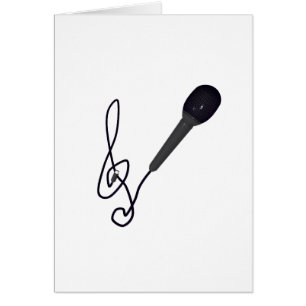 Cartão amante musical