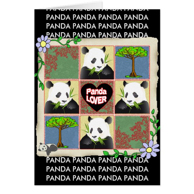 CARTÃO AMANTES DA PANDA - PRESENTES (Frente)