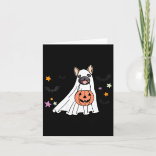 Cartão Amantes de Cachorro Bulldog Francês Preto Fantasma