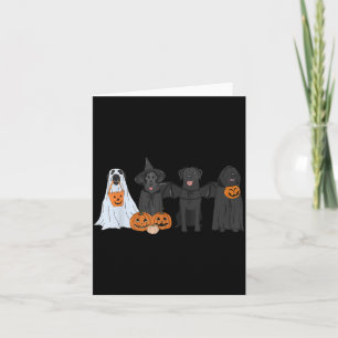 Cartão Amantes de Cães Labrador Preto Feiticeira Fantasma