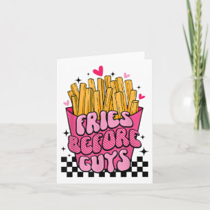 Cartão Amantes de Fritas Engraçadas Antes dos Namorados d