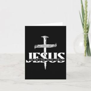 Cartão Amantes de Jesus Fé Cristã Religião Prego Cruz 
