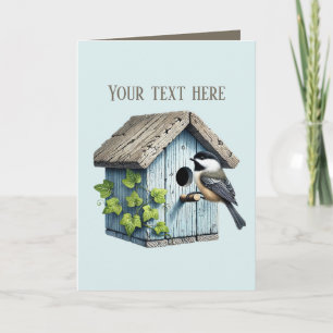 Cartão Amantes de passarinhos Cute Chickadee