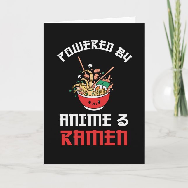 Cartão Amantes de Ramen & Anime | Presente perfeito (Frente)