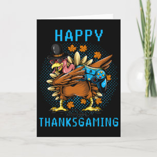 Cartão Amantes de Video Game Turkey Dabbing Peregrino Fel