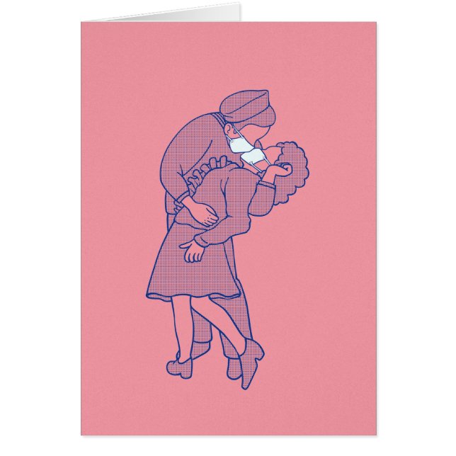 Cartão Amantes mascarados (Frente)