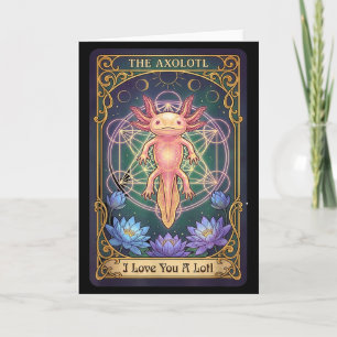 Cartão Amar Você Muito Tarot Carta O Axolotl Geom Sagrada