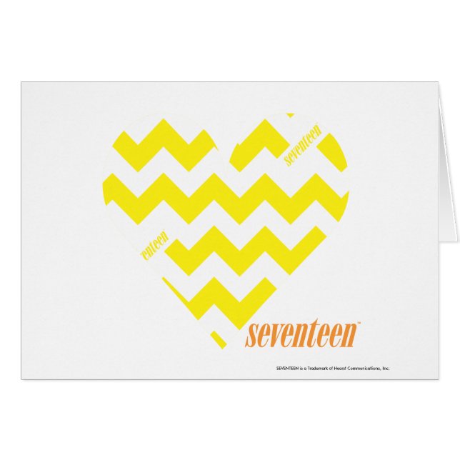 Cartão Amarelo 4 do ziguezague (Frente Horizontal)