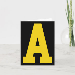 Cartão Amarelo a' em vermelho para Alvin Costume Hallowee