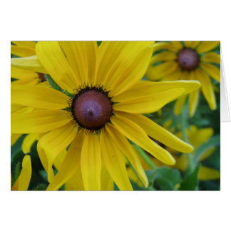 Cartão amarelo da flor