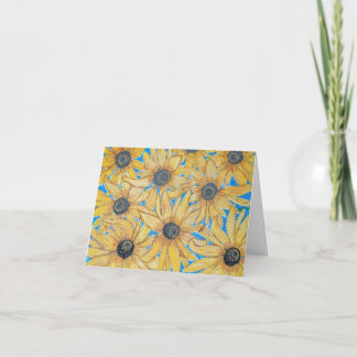 CARTÃO AMARELO DAISIES