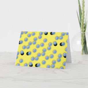 Cartão Amarelo do design de Pong do sibilo do feliz