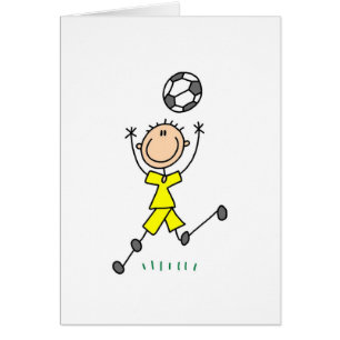 Cartão amarelo do futebol dos meninos