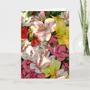 Cartão Amaryllis Floral Design Greeting Cards