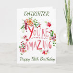 Cartão AMAZING DAUGHTER ON YOUR 32nd BIRTHDAY Card<br><div class="desc">SEND "YOUR DAUGHTER" THIS "AMAZING CARD" AND CHANGE THE AGE IF YOU WISH... .AS ALWAYS ON OUR CARDS HERE AT ZAZZLE</div>