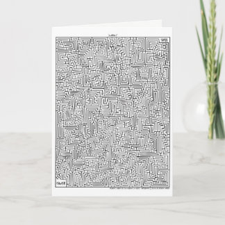 Cartão Amazing MAze! Mayan 1 Greeting Card