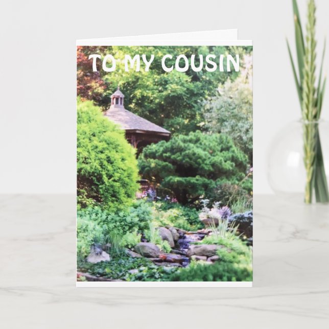 CARTÃO AMAZING & SPECIAL ***COUSIN*** BIRTHDAY (Frente)