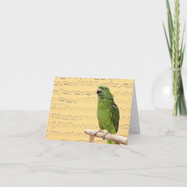 Cartão Amazon Singing Small Note Card (Frente)