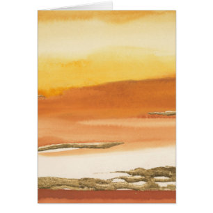 Cartão Âmbar dourado mim impressão do abstrato v2