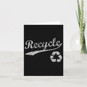 Cartão Ambiente de esportista de Reciclares retrô