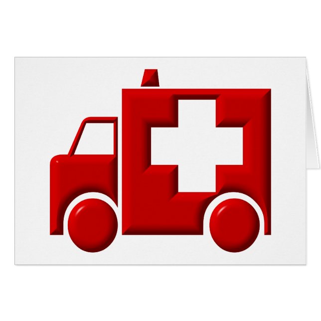 Cartão Ambulância / EMT (Frente Horizontal)