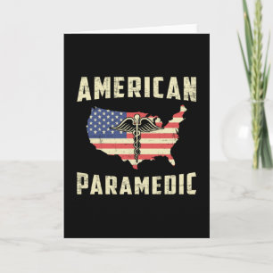 Cartão Ambulância paramédica americana EMS EMT Enfermei