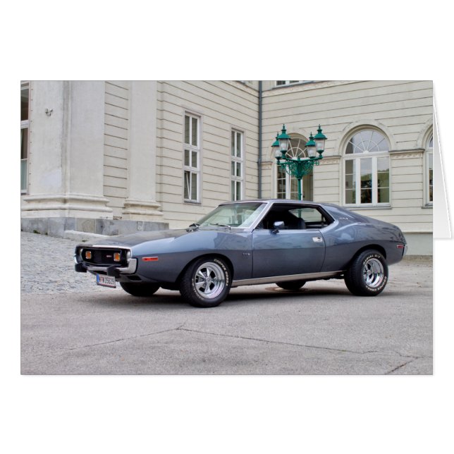 Cartão AMC Javelin SST 1974 (Frente horizontal)