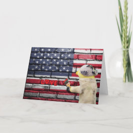 Cartão Ame a arte do grafite dos EUA.