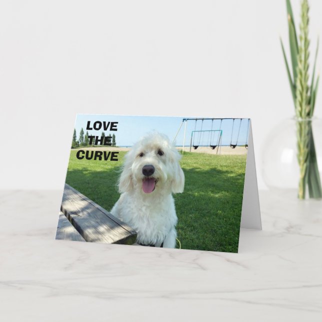 CARTÃO AME A CURVA DO SEU BONITO SORRISO (Frente)