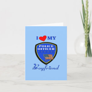 Cartão Ame a minha Namorado de Polícia